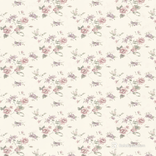 Pattern wallpaper square continuous pastoral texture