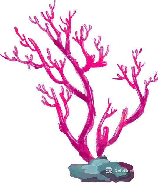 Plant painting texture