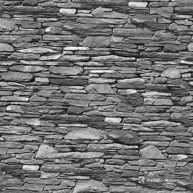 Dark gray cultured stone exterior wall tiles texture