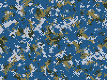 Blue and white digital camouflage fabric texture (ID:ffaeh749266)
