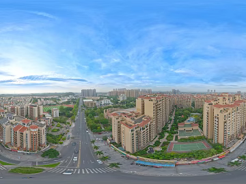 HDR urban ecological greening panorama texture (ID:ffach239603)