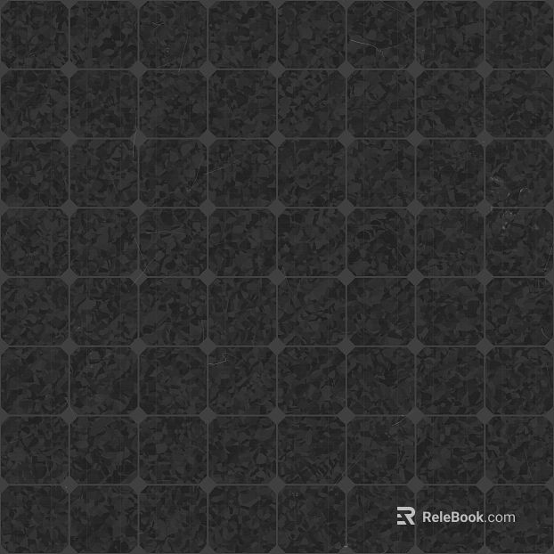 Black terrazzo floor tile indoor ground texture