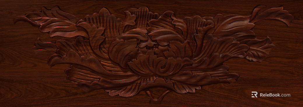 wood carved black wood relief texture