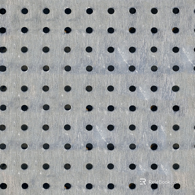 Perforated sheet metal texture