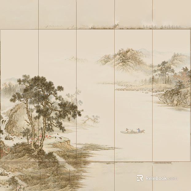landscape painting texture