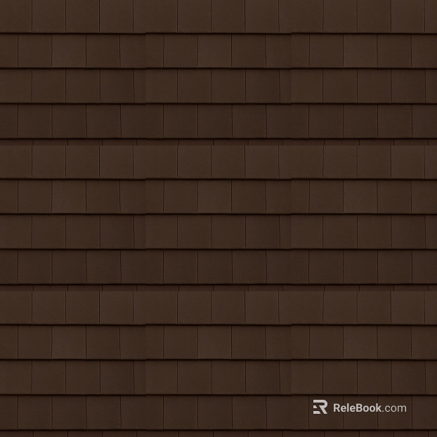 Dark brown tile roof building materials texture