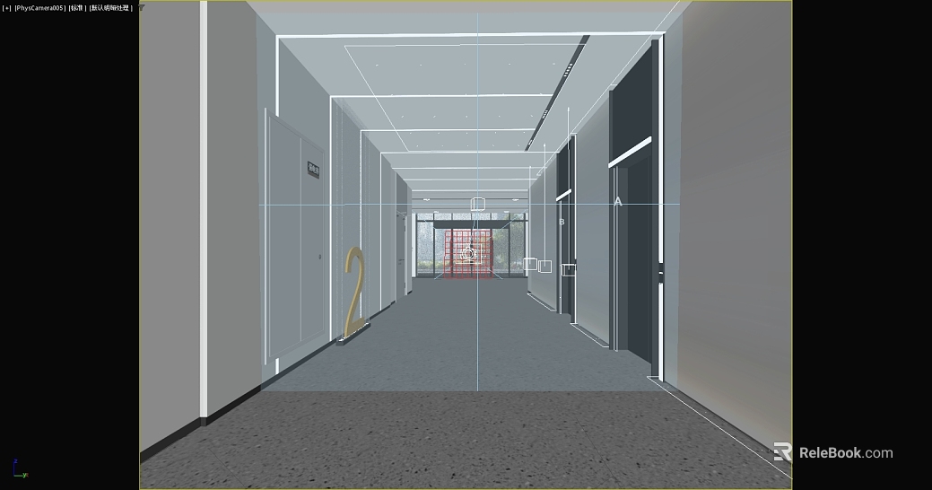 Modern gray terrazzo corridor ground texture