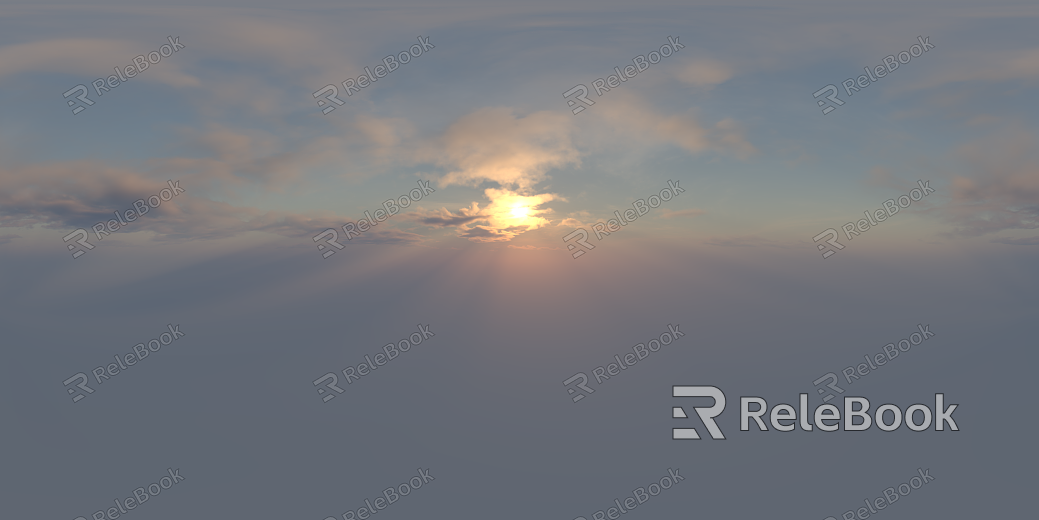 Sunrise Sunset Cloudy Blue Sky Landscape Landscape HDR texture