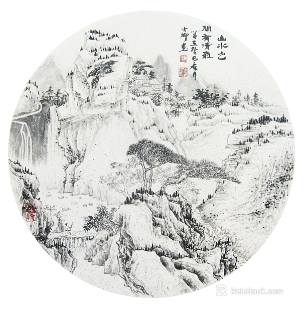 landscape painting texture