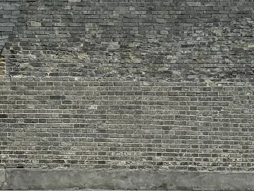Green gray brick wall building exterior wall texture (ID:ffaeh392991)