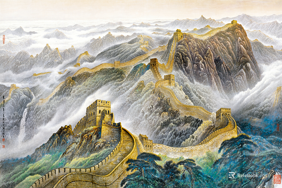 landscape painting texture