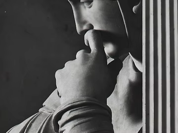 black and white painting 3d model