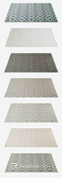 Geometric Pattern Carpet Living Room Bedroom Applicable texture