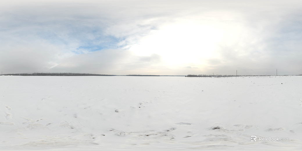 Outdoor Winter Snow Daytime HDR texture