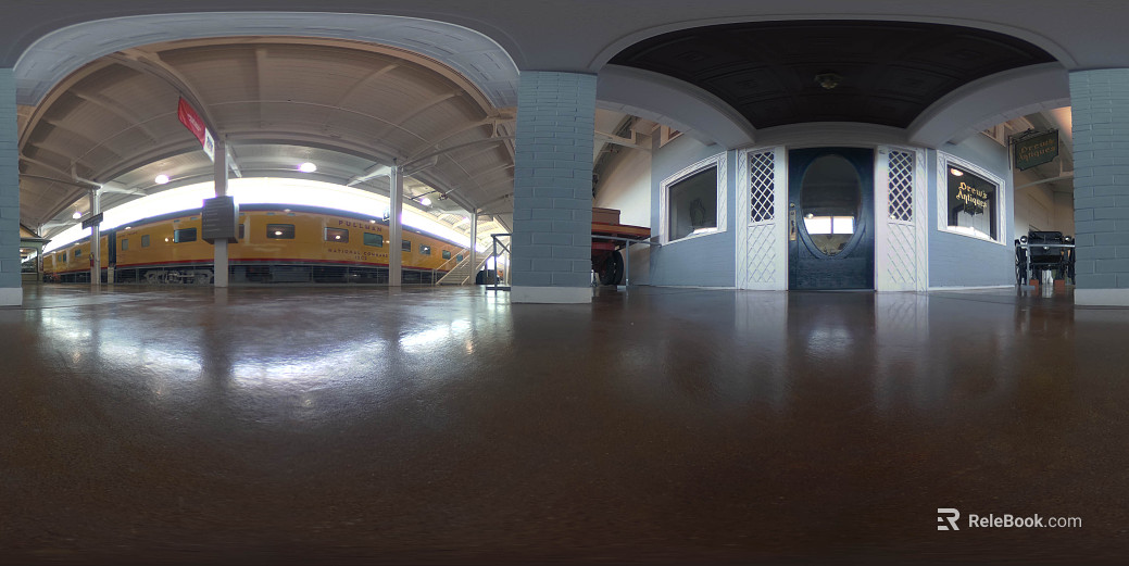 Indoor Train Station HDR texture