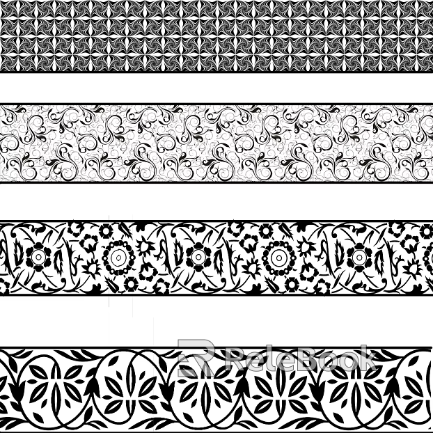 Wall Line Waist Line Carved Waist Line Black and White Figure texture