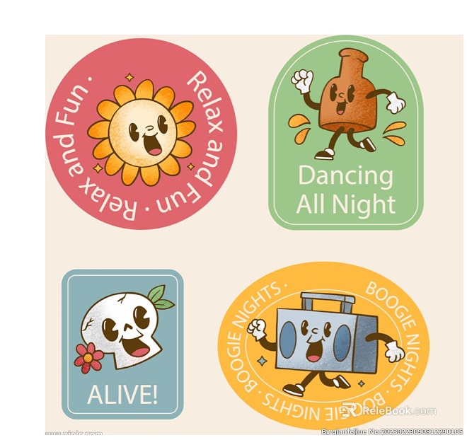 cartoon painting texture