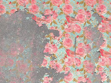 Printed plant wallpaper texture (ID:ffaeh411114)