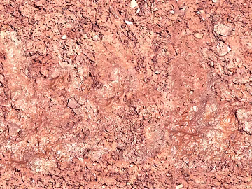 Red-brown dirt ground outdoor field texture (ID:ffaeh718034)