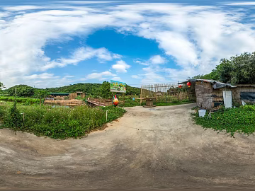 outdoor farmhouse daytime cloudy hdr texture (ID:ffach367746)