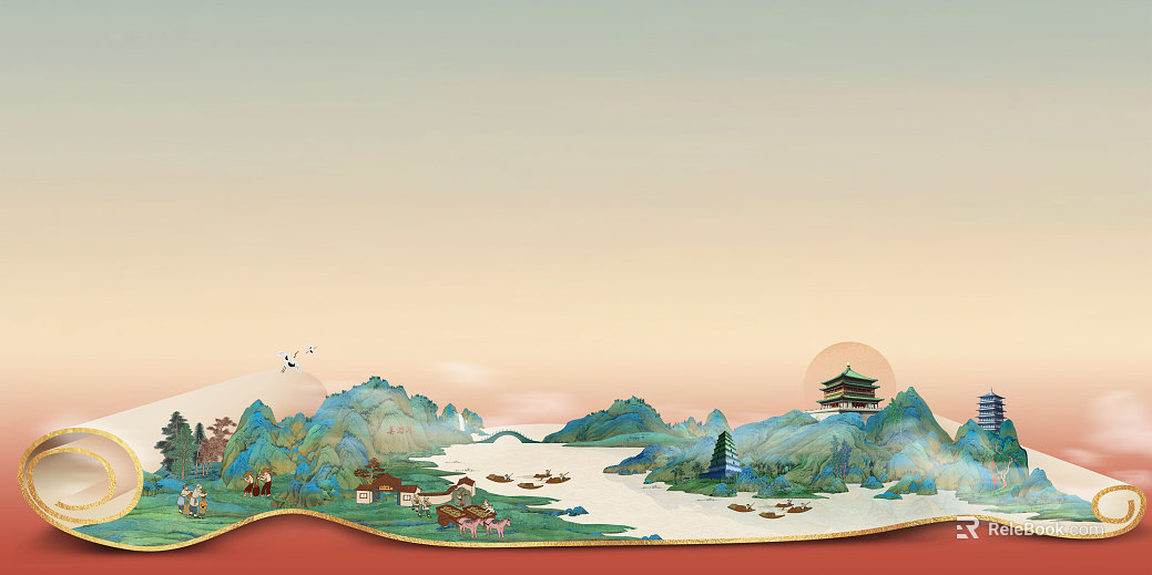 landscape painting texture