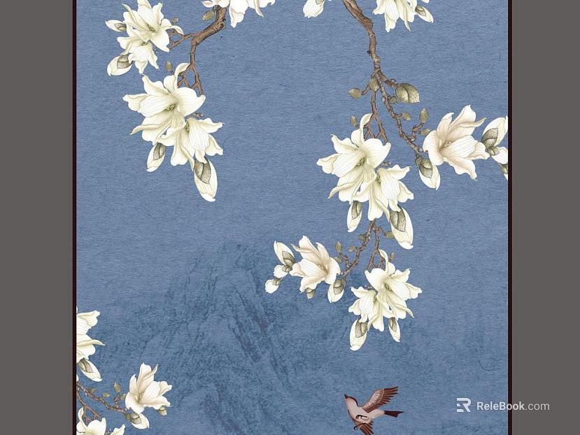 Plant painting texture
