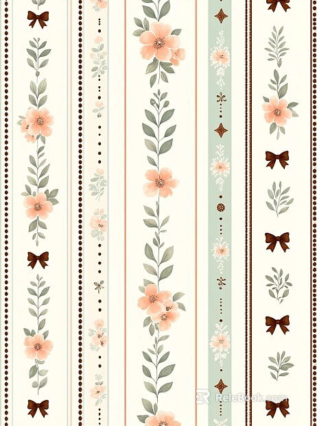 Cloth pattern wall covering wallpaper soft floral pattern printing geometric element pattern texture