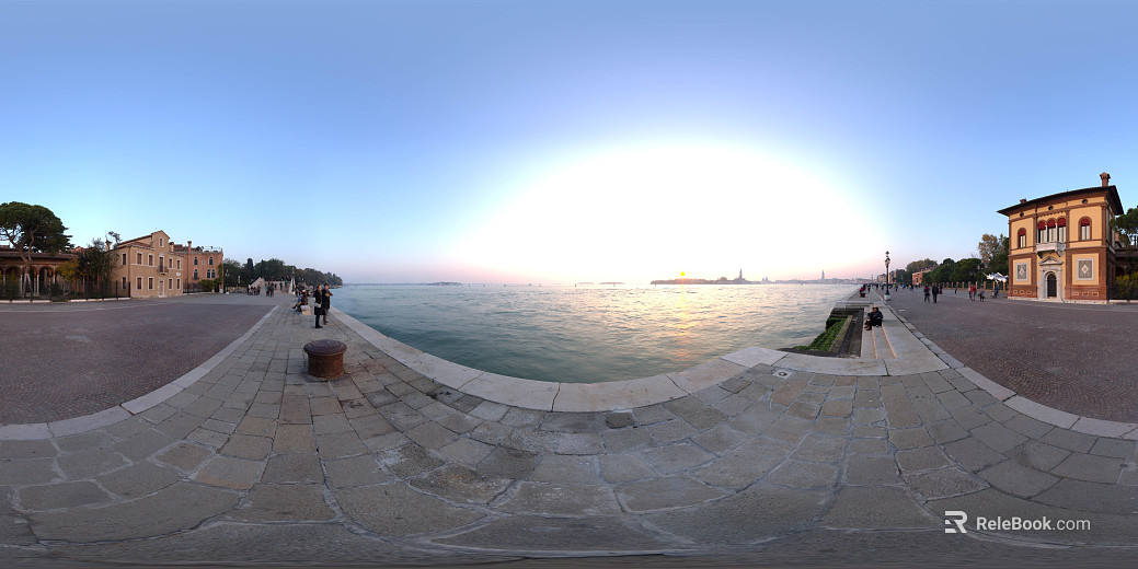 Waterfront City Road Daytime HDR texture