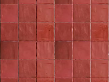 red checkered handmade brick 3d model