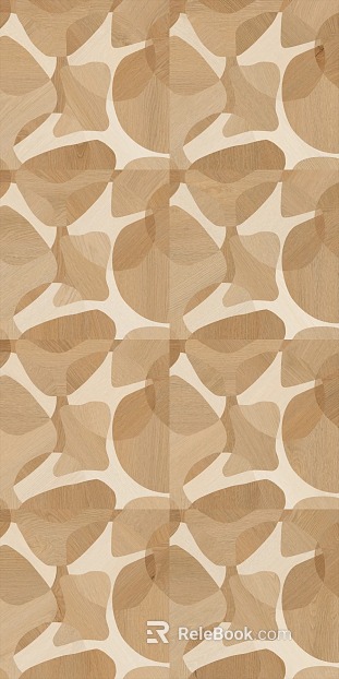 Light log color geometric mosaic wood veneer texture
