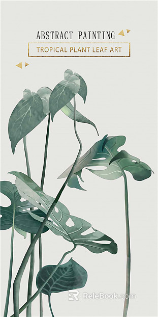 Plant painting texture