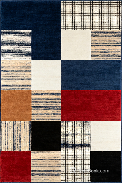 Modern Geometric Carpet Bauhaus Carpet Middle Ancient Retro Style Carpet Cream Style Carpet Postmodern Carpet texture