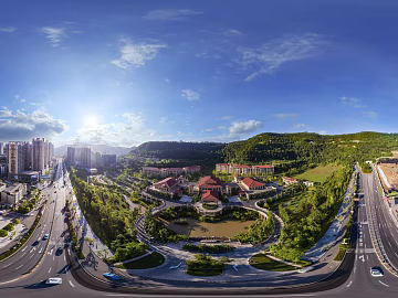 HDR urban ecological greening panorama texture (ID:ffach899603)
