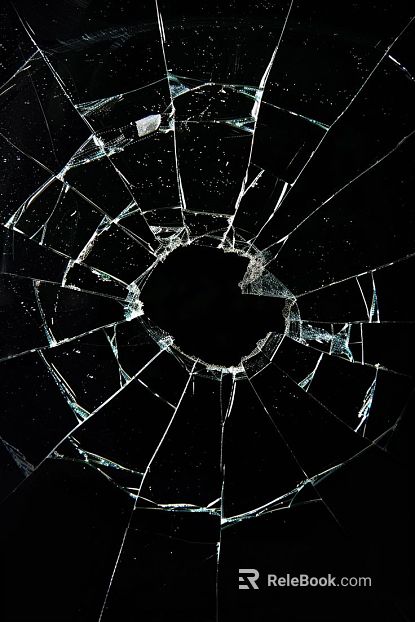 Broken glass texture