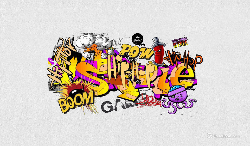 cartoon painting texture
