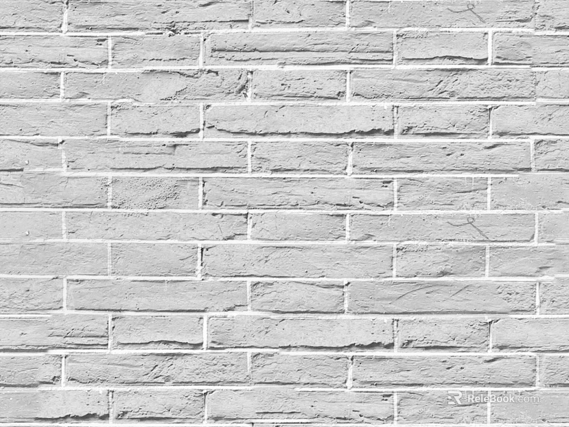 Brick wall white matte stone seamless texture