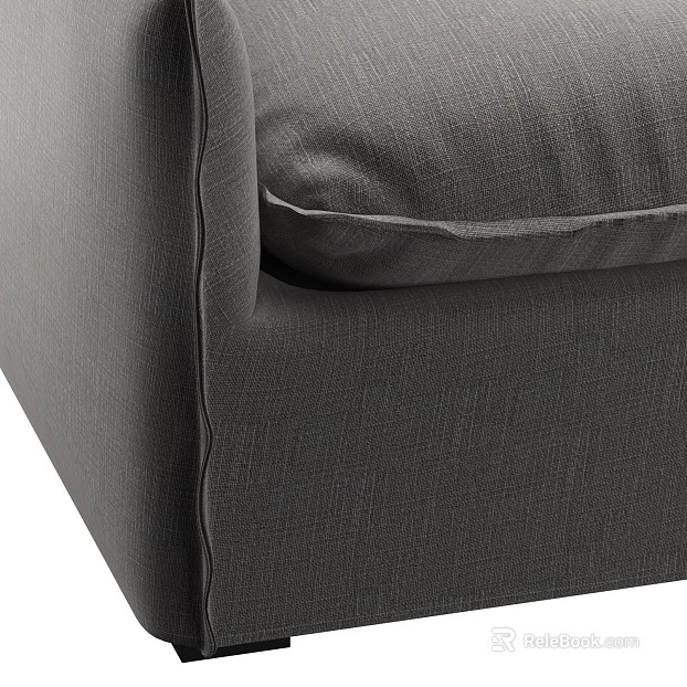 Dark gray plain fabric for sofa texture
