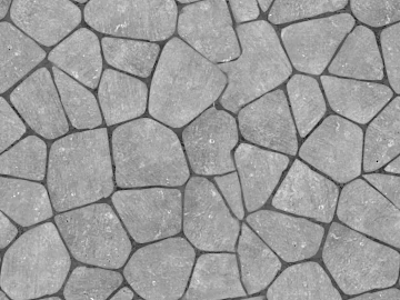 Gray crushed stone outdoor pavement 3d model