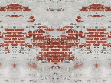 Brick wall Post-war wind red brick cement wall texture (ID:ffagg14263)