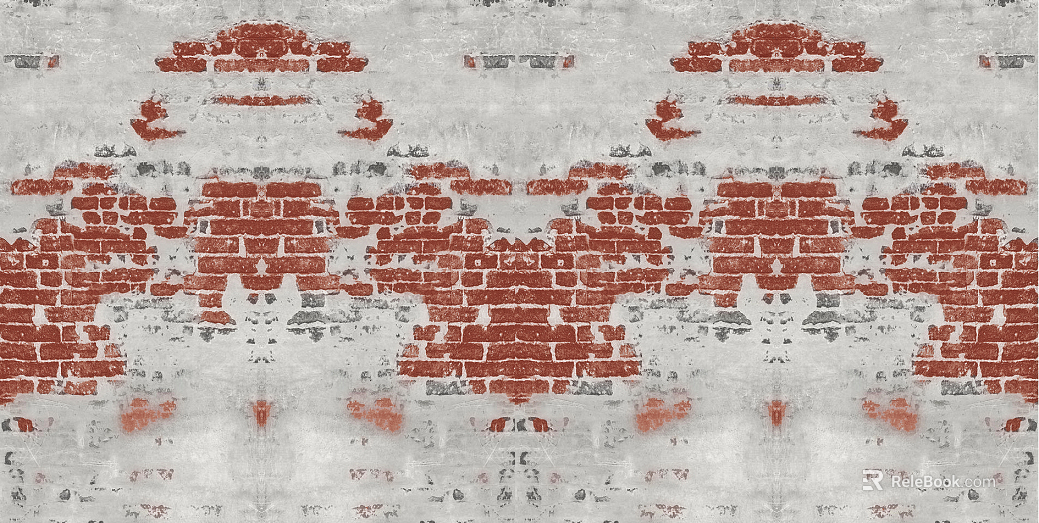 Brick wall Post-war wind red brick cement wall texture