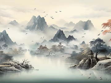 landscape painting texture (ID:ffach574646)