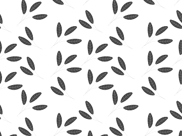 Minismal black and white plant pattern wallpaper texture (ID:ffaeh713266)