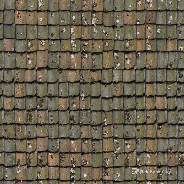 Green tile texture