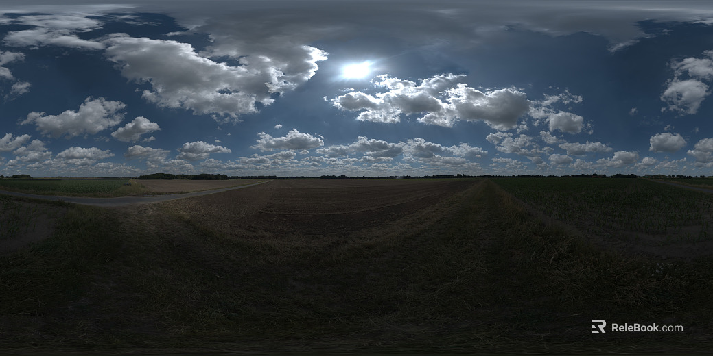 HDR outdoor fields clear day texture