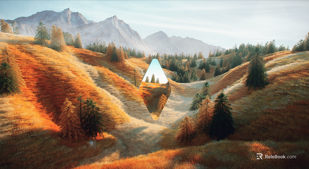 landscape painting texture