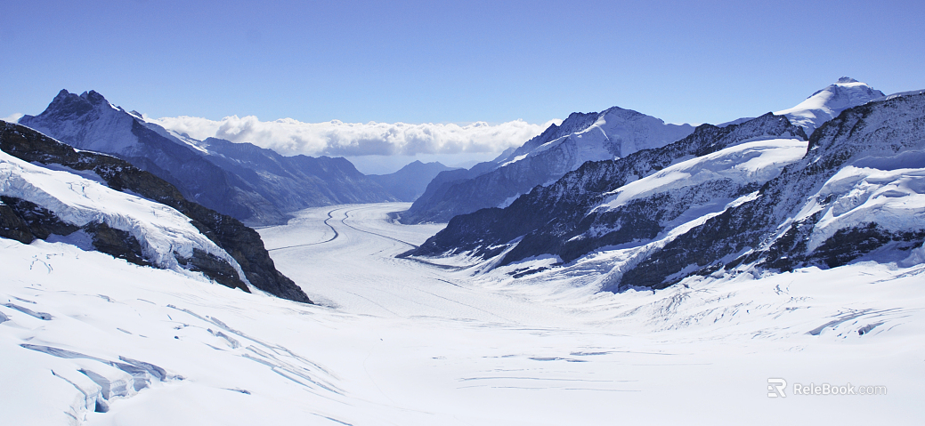 Snowy mountain texture