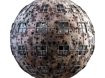 Broken window PBR texture (ID:ffadg63082)