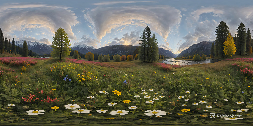 outdoor daytime grass landscape hdr texture