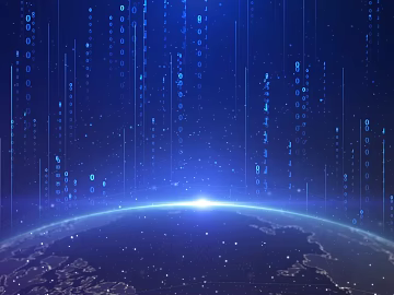 Tech Wind Blue Digital Stream Universe Background texture (ID:ffaeh805026)