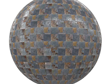 Stone Mosaic PBR texture (ID:ffach574394)
